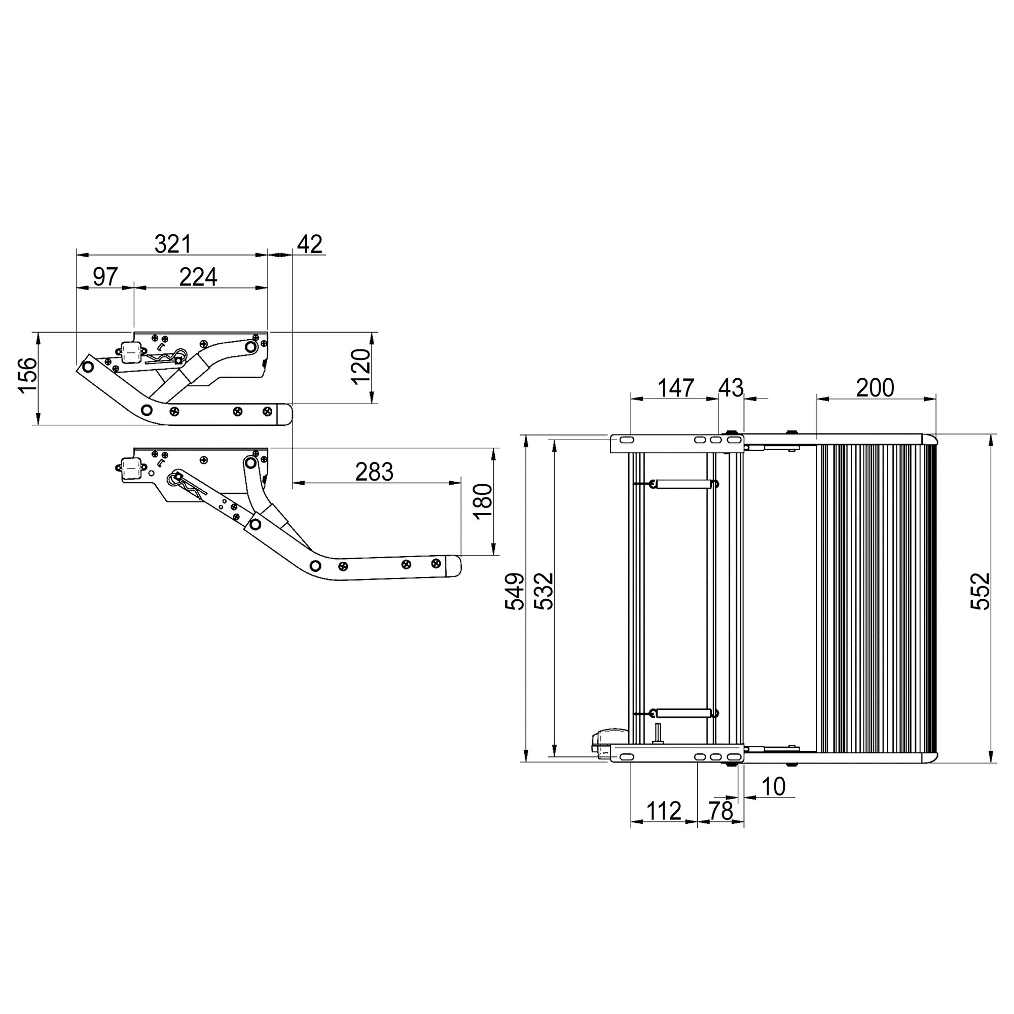 Product image 3 of the product “Trittstufe Thule Single Step V10 manuell 550 Alu ”